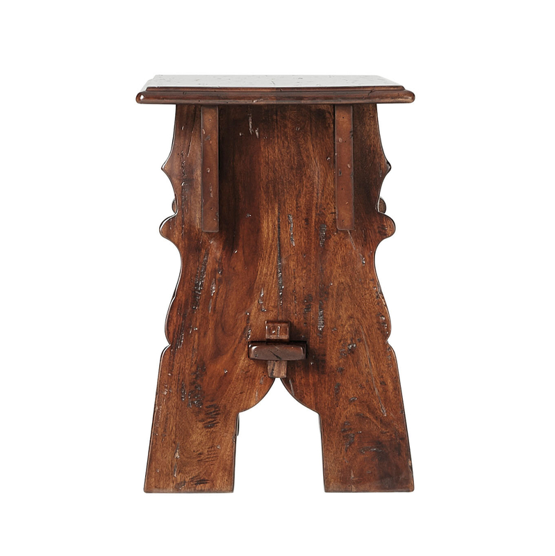 Castle Bromwich 18'' Tall Solid Wood Accent Stool