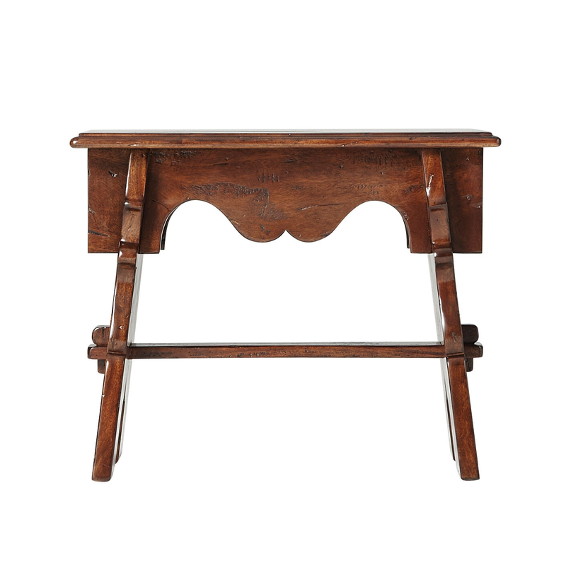 Castle Bromwich 18'' Tall Solid Wood Accent Stool