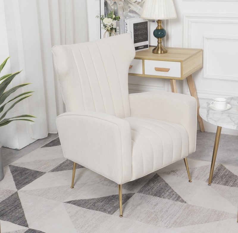 Cayleigh 27.5'' Wide Velvet Wingback Chair