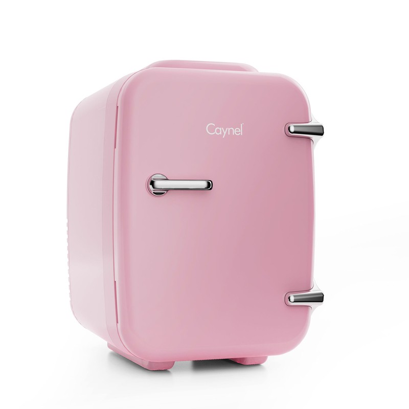 CAYNEL Outdoor Retro 0.14 Cubic Feet cu. ft. Countertop Mini Fridge
