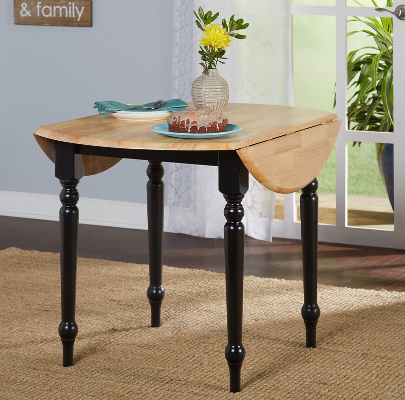 Cecelia Drop Leaf Solid Wood Dining Table