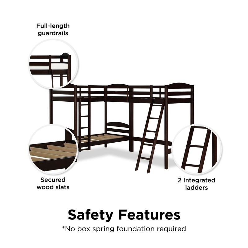Chaim Twin Over Twin Triple / Quad Bunk Bed by Andover Mills™ Baby & Kids