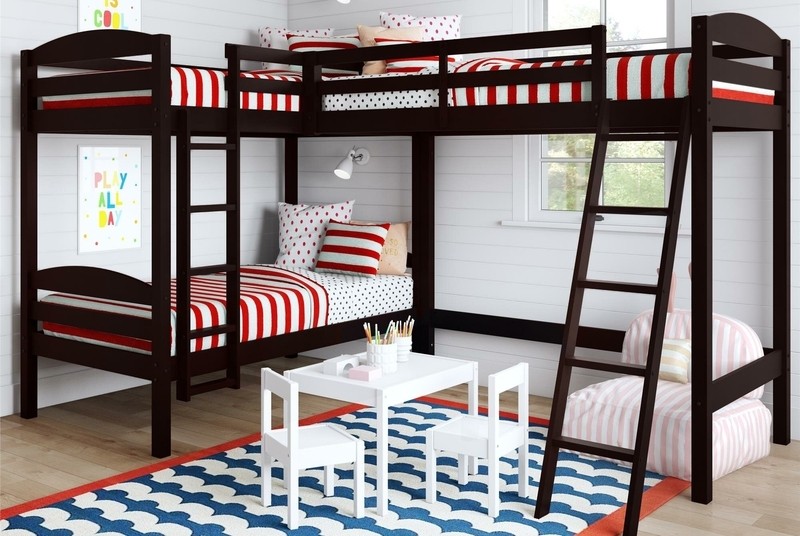 Chaim Twin Over Twin Triple / Quad Bunk Bed by Andover Mills™ Baby & Kids