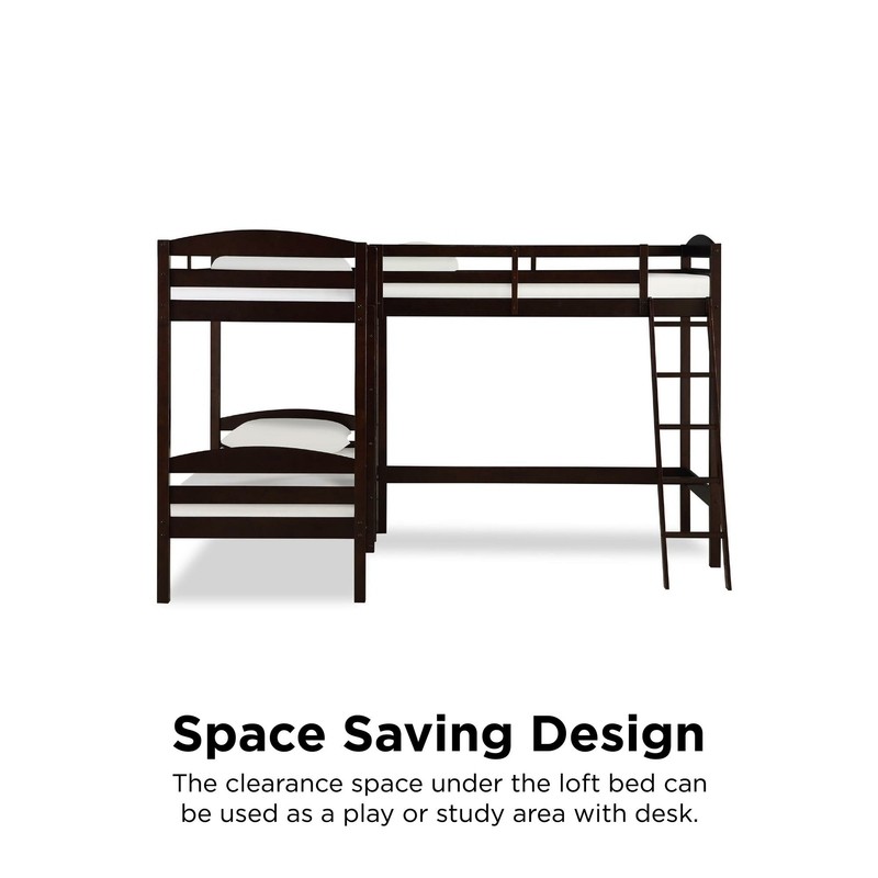 Chaim Twin Over Twin Triple / Quad Bunk Bed by Andover Mills™ Baby & Kids