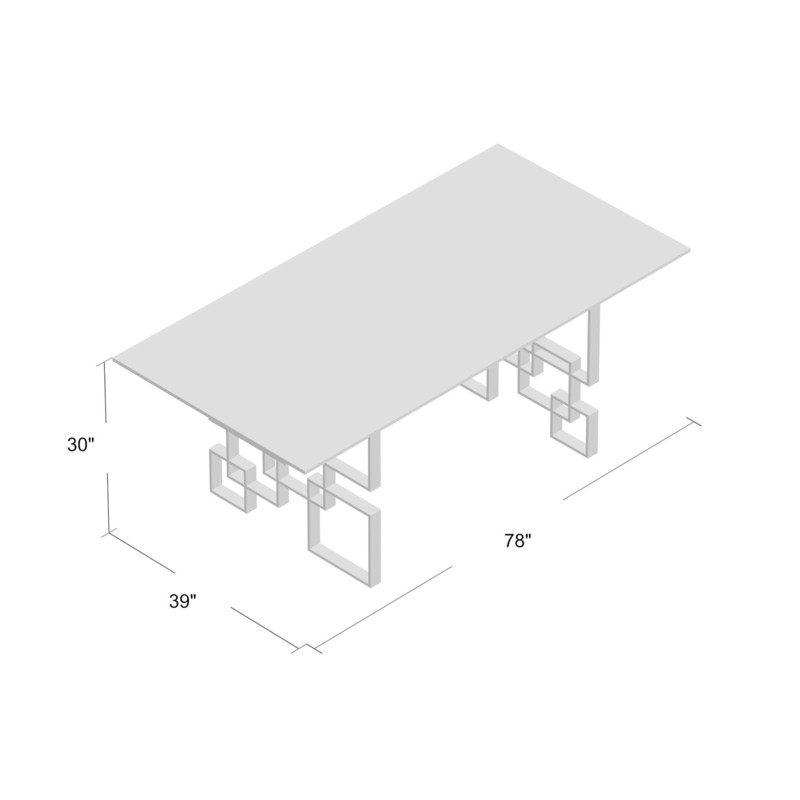Chakevia 78'' Dining Table
