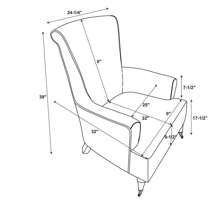 Chardon 32'' Wide Armchair