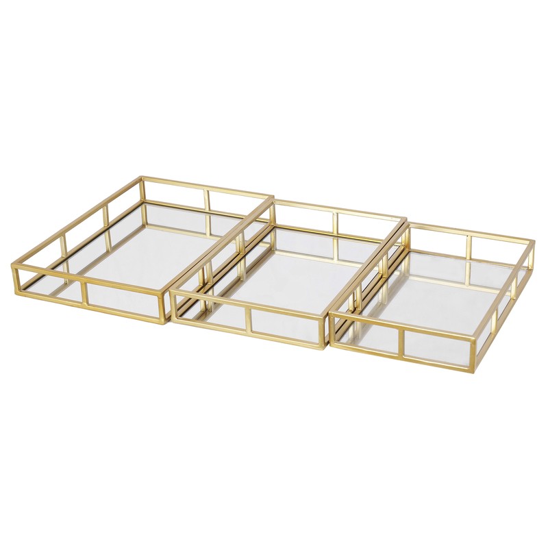 Ciaphus Nesting 3 Piece Vanity Tray Set