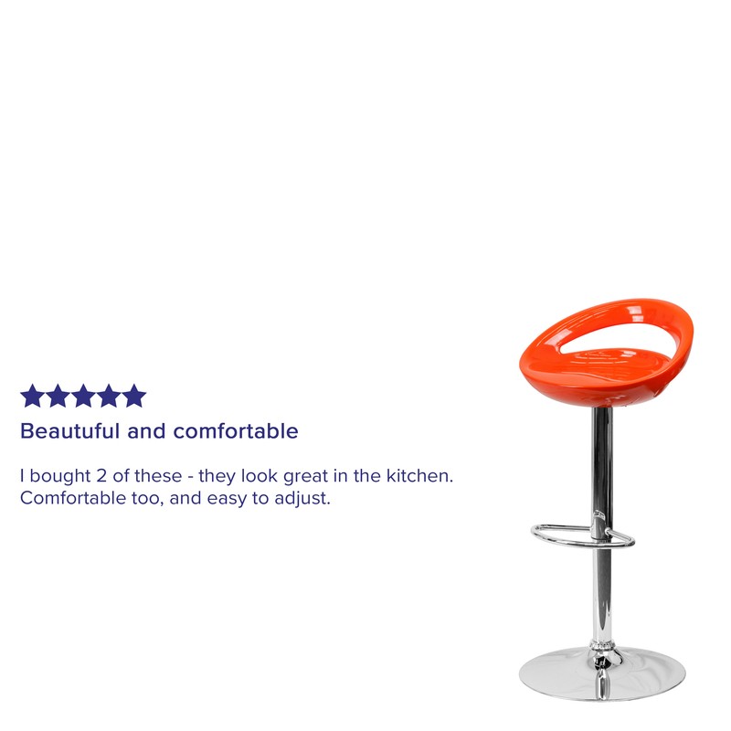 Claudine Swivel Adjustable Height Bar Stool