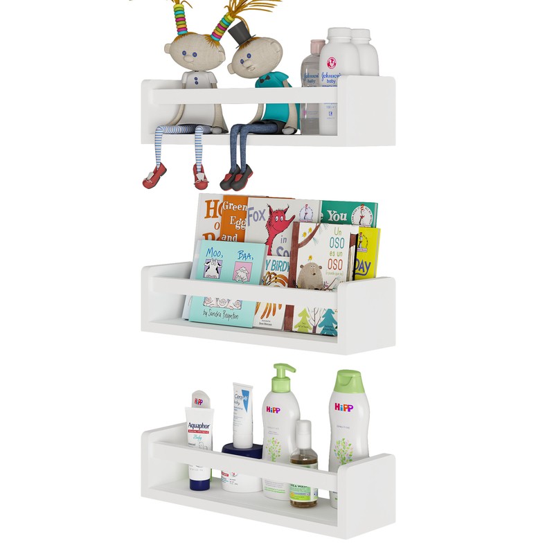 Clegg Isabelle & Max™ 4.2'' H X 16.5'' W Solid Wood Pine House Floating Shelf Kids Bookcase