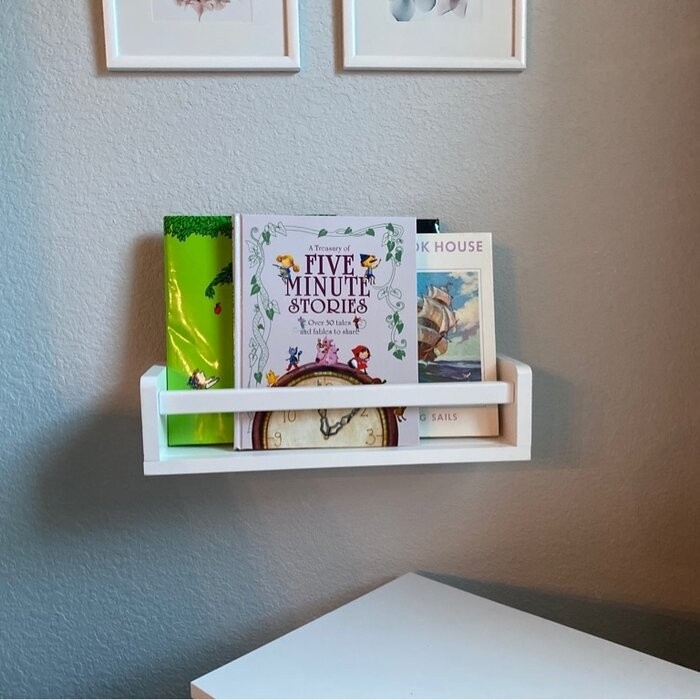 Clegg Isabelle & Max™ 4.2'' H X 16.5'' W Solid Wood Pine House Floating Shelf Kids Bookcase