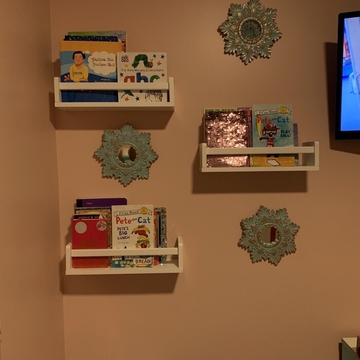 Clegg Isabelle & Max™ 4.2'' H X 16.5'' W Solid Wood Pine House Floating Shelf Kids Bookcase