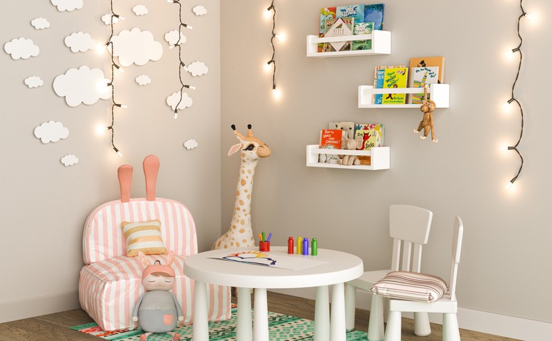 Clegg Isabelle & Max™ 4.2'' H X 16.5'' W Solid Wood Pine House Floating Shelf Kids Bookcase