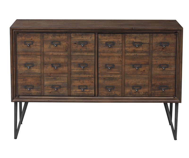 Clive 29.5'' Tall Iron 2 - Door Apothecary Accent Cabinet
