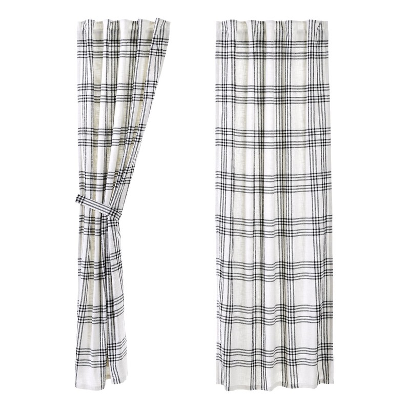 Cohe Gracie Oaks Cotton Plaid Room Darkening Rod Pocket Single Curtain Panel