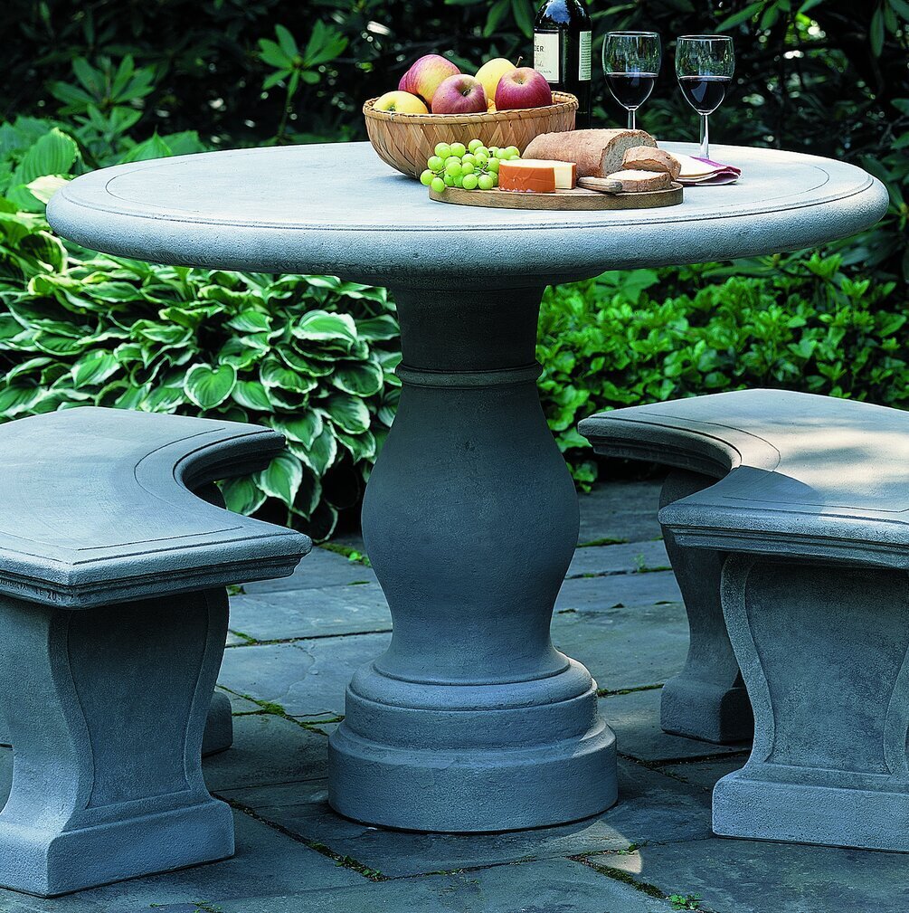 Concrete Large Round Garden Table