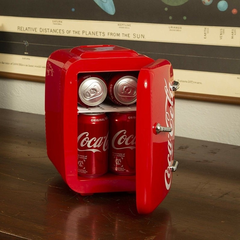 Cooluli Retro 0.14 Cubic Feet cu. ft. Countertop Mini Fridge