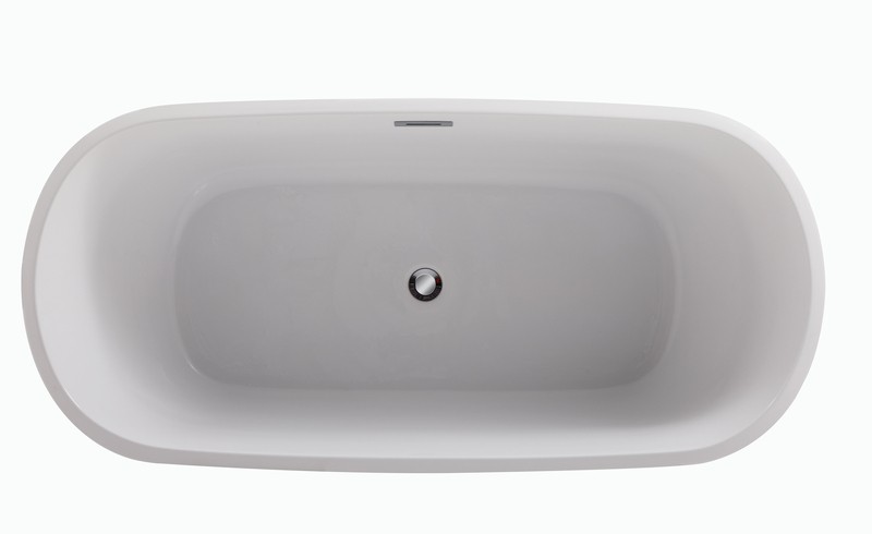 Coralie 59" x 28" Freestanding Soaking Bathtub