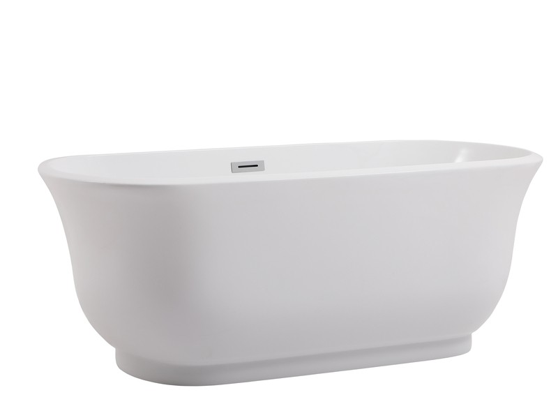 Coralie 59" x 28" Freestanding Soaking Bathtub