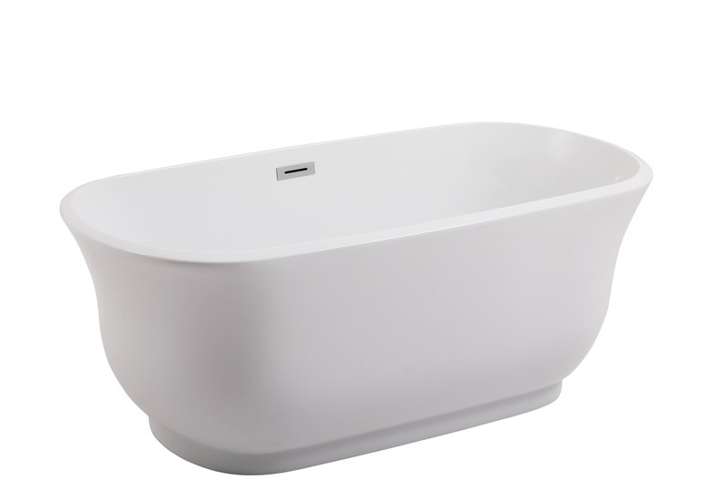 Coralie 59" x 28" Freestanding Soaking Bathtub