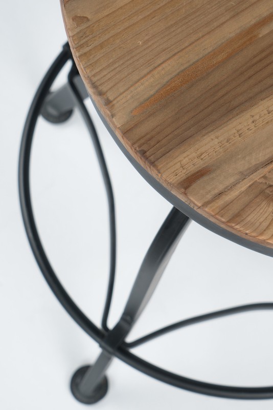 Cothern Swivel Solid Wood Adjustable Height Bar Stool
