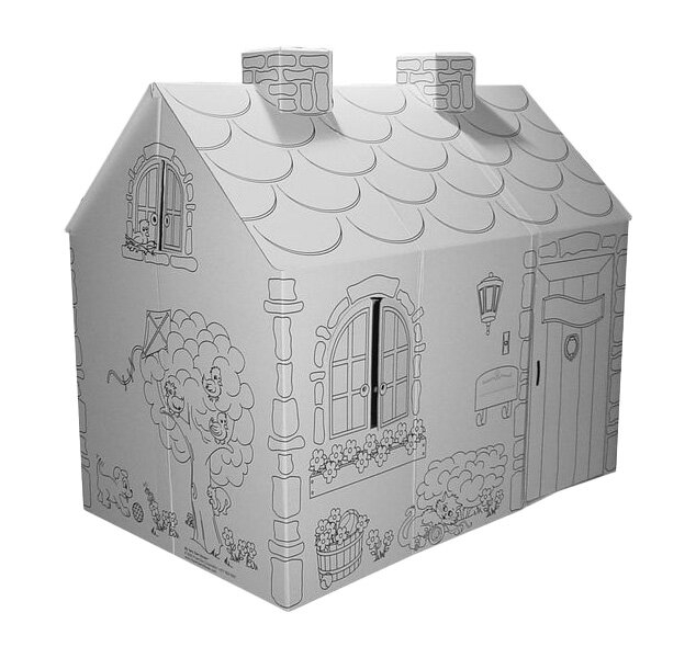Cottage Washable Markers 3' x 4.67' Playhouse