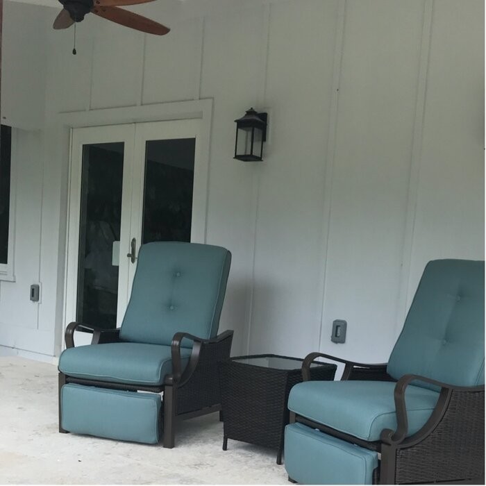 Craighead Luxury Recliner Patio Chair with Cushions