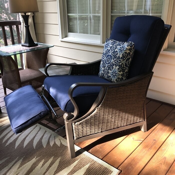 Craighead Luxury Recliner Patio Chair with Cushions