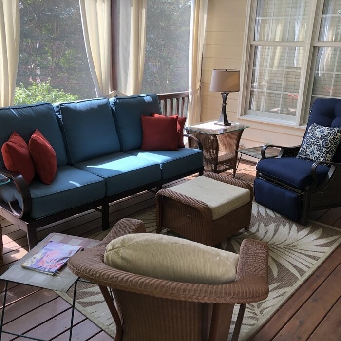 Craighead Luxury Recliner Patio Chair with Cushions