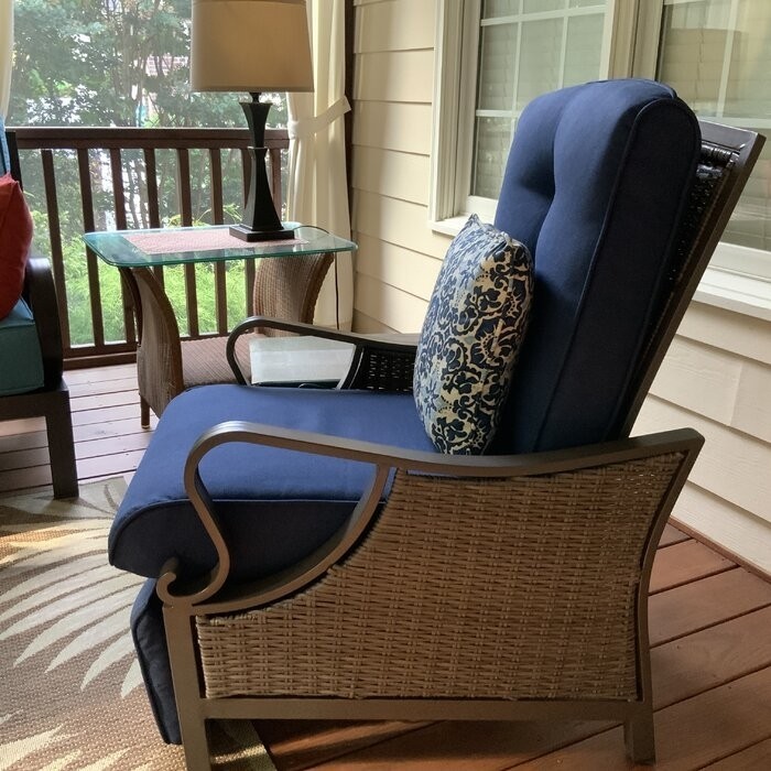 Craighead Luxury Recliner Patio Chair with Cushions