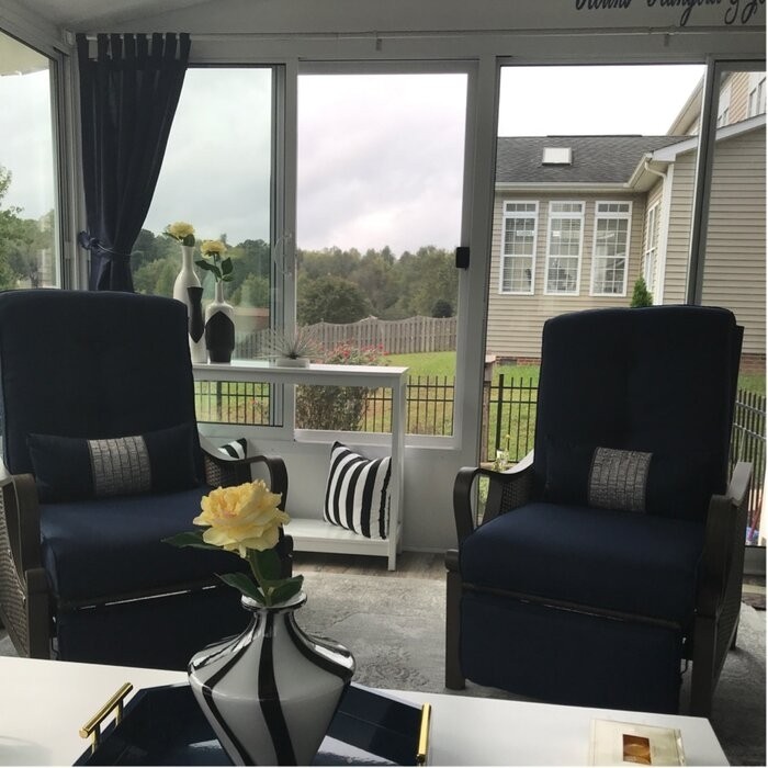 Craighead Luxury Recliner Patio Chair with Cushions