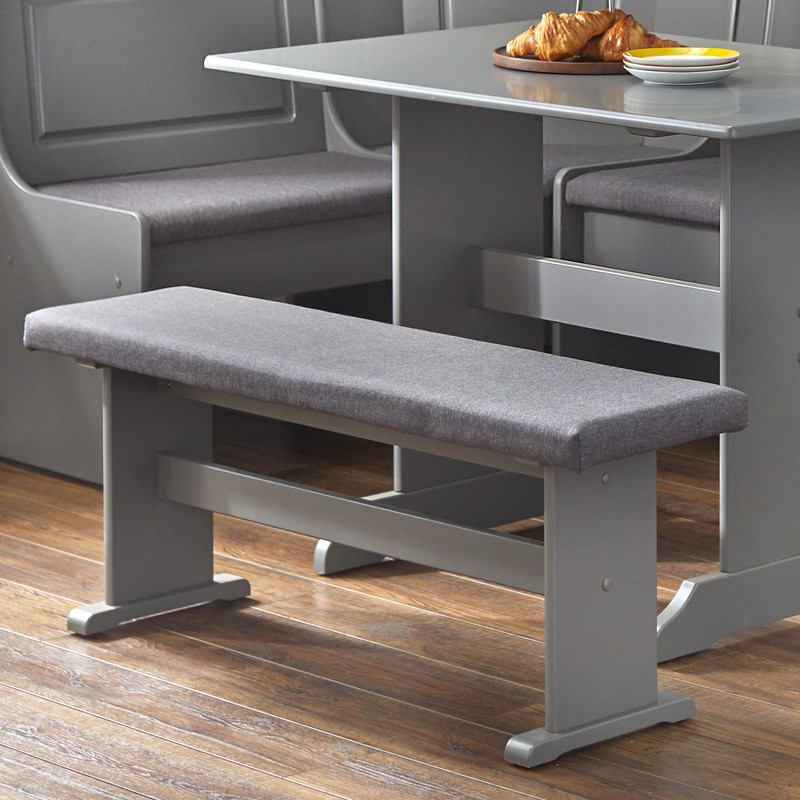 Creaser 5 - Person Pine Solid Wood Breakfast Nook Dining Set