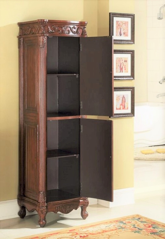 Crestview 21'' W x 73'' H x 18'' D Linen Cabinet