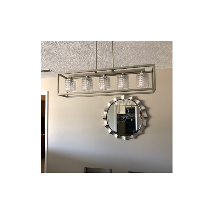 Critchfield 5 - Light Square / Rectangle Kitchen Island Chandelier