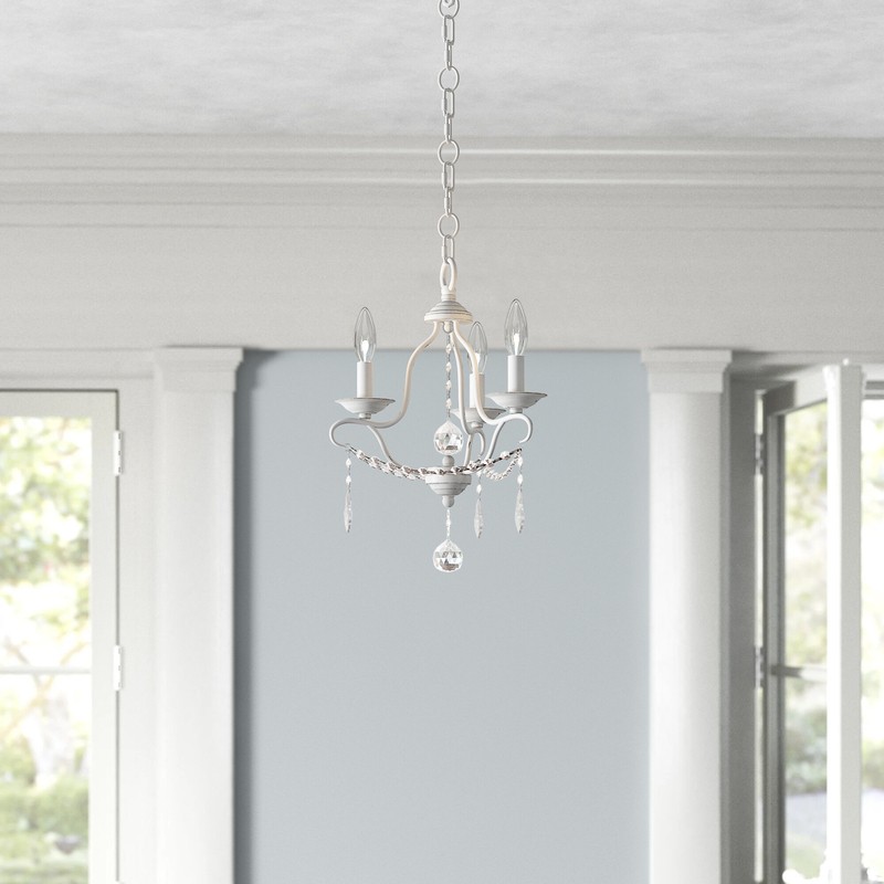 Cutchogue 3 Light Candle Style Classic Traditional Chandelier With Crystal Accents ?s=l
