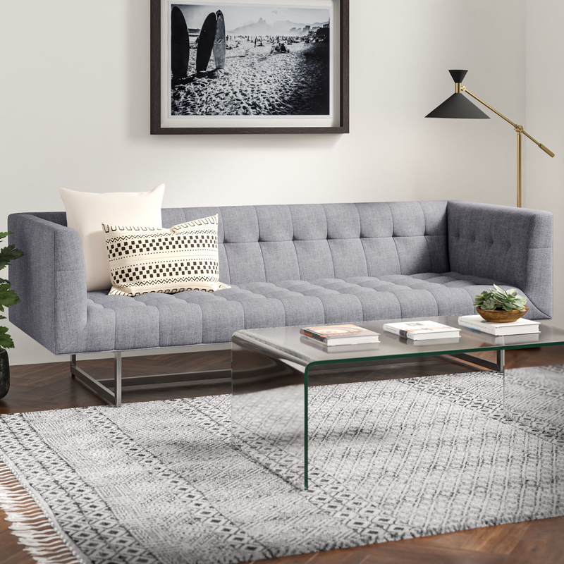 Sled glass coffee table discount