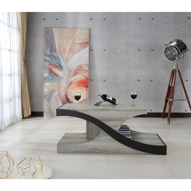 Delco Abstract Coffee Table with Storage
