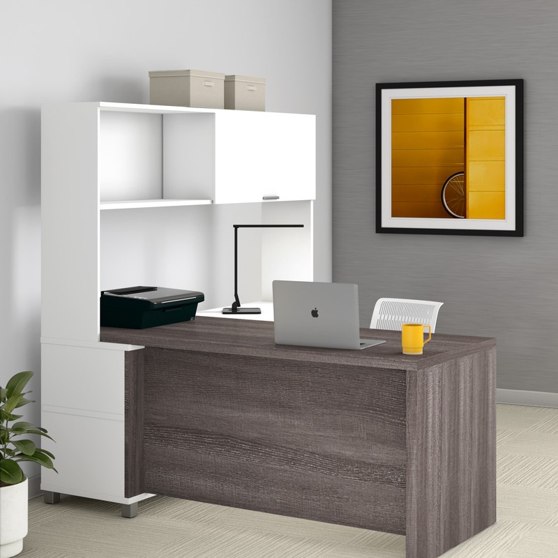DeSandre 3 Piece L-Shape Executive Desk Office Set with Hutch