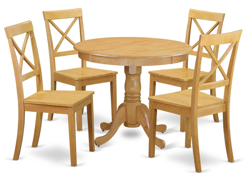 Dewar 4 - Person Solid Wood Dining Set