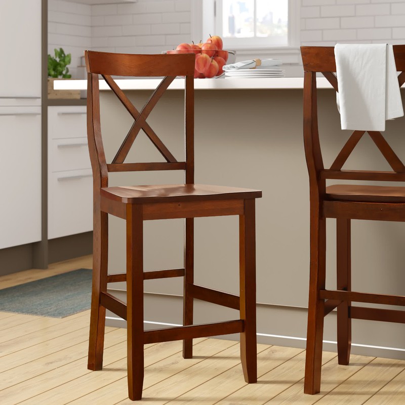 Diamondback Solid Wood 24" Counter Stool