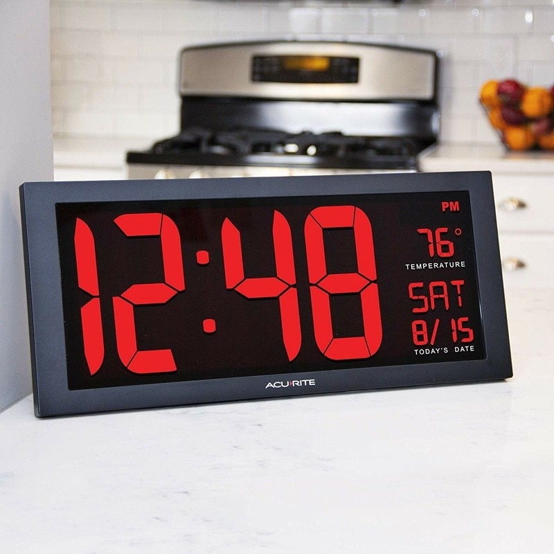 Digit LED Calendar Wall Clock