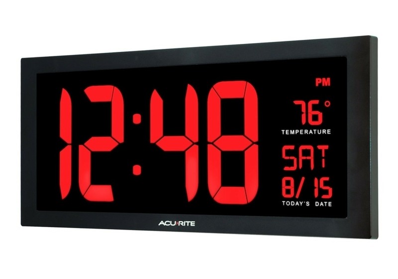 Digit LED Calendar Wall Clock