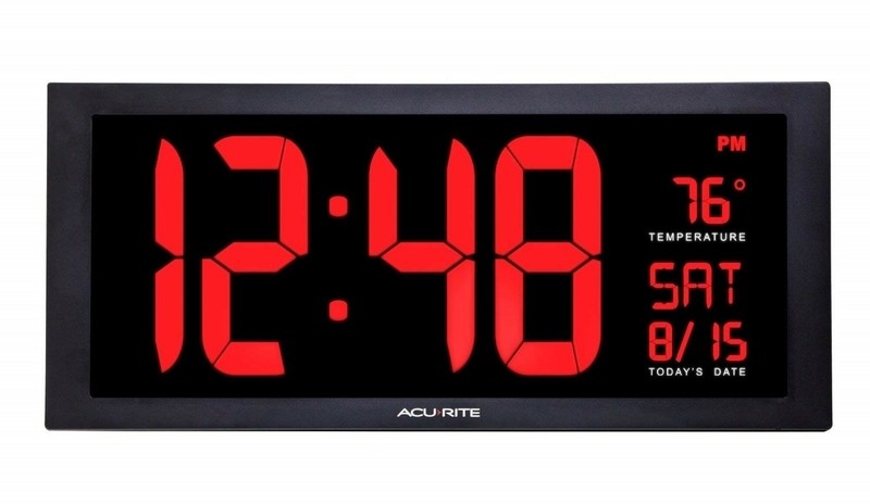 Digit LED Calendar Wall Clock