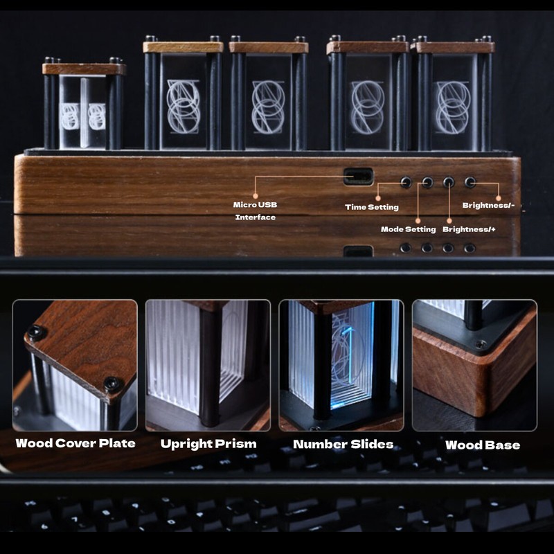 Digital Acrylic Electric Tabletop Clock