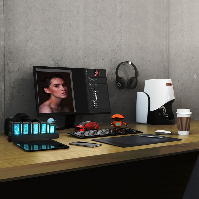 Digital Acrylic Electric Tabletop Clock