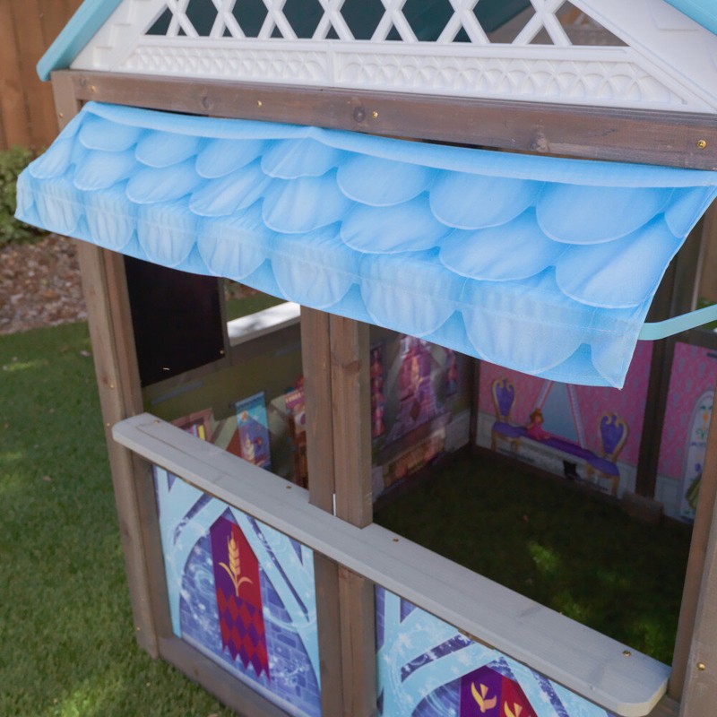 Disney Frozen Arendelle 53.46" x 49.61" Solid Wood Playhouse