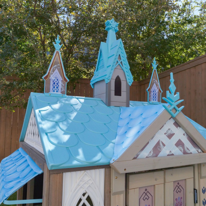 Disney Frozen Arendelle 53.46" x 49.61" Solid Wood Playhouse