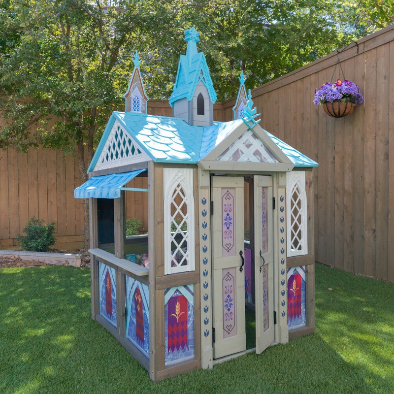 Disney Frozen Arendelle 53.46" x 49.61" Solid Wood Playhouse