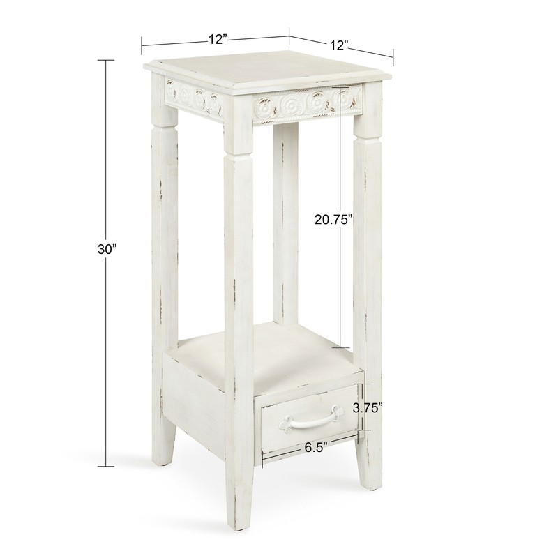 Dodson 30'' Tall Solid Wood End Table with Storage