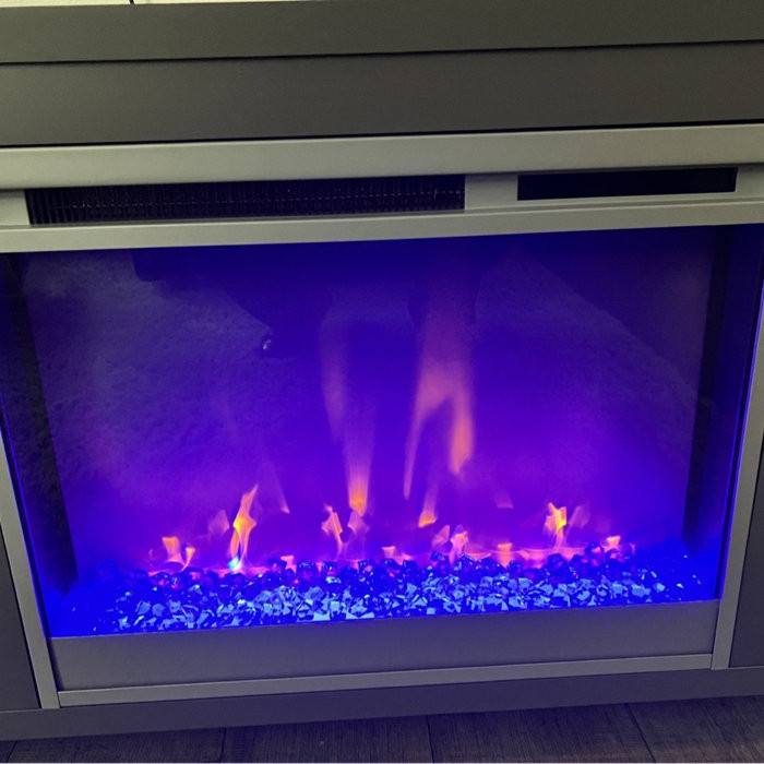 Drift TV Stand for TVs up to 70" with Fireplace Included