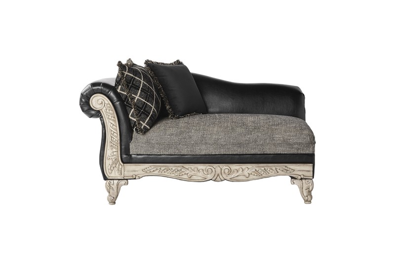 Dupras One Left Rolled Arm Chaise Lounge